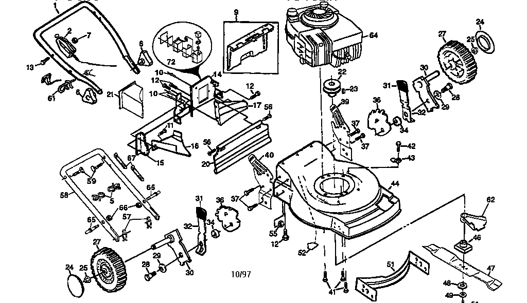 Craftsman 917376350 main frame diagram