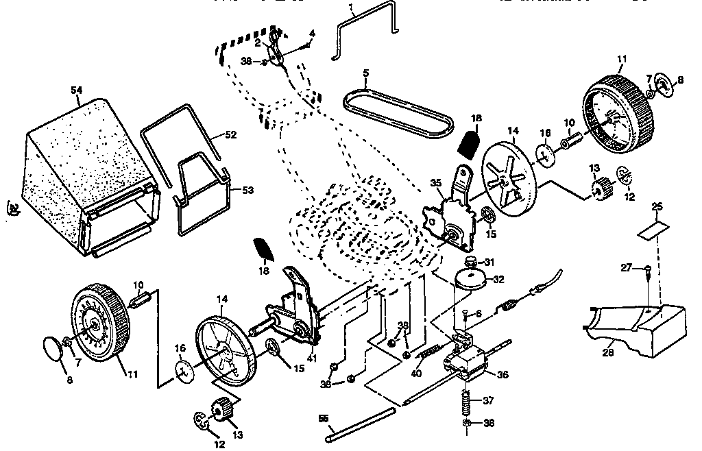 Craftsman 917376350 drive assembly diagram