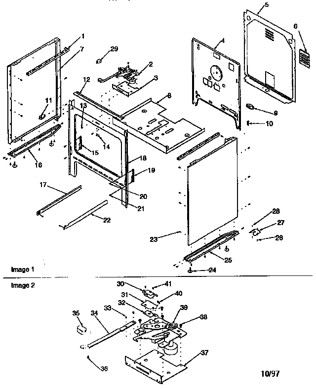 Amana ART6110W/P1143447NW cabinet diagram