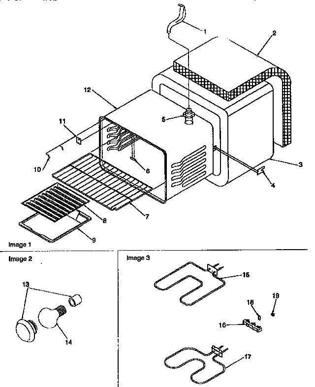 Amana ART6110W/P1143447NW cavity diagram