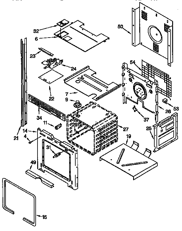 Whirlpool RBD275PDQ4 upper oven diagram
