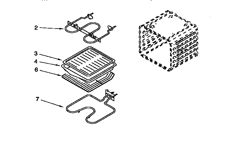 Whirlpool RBD275PDQ4 internal oven diagram
