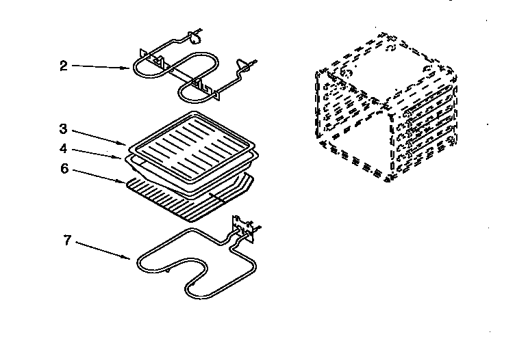 Whirlpool RBD276PDQ4 internal oven diagram