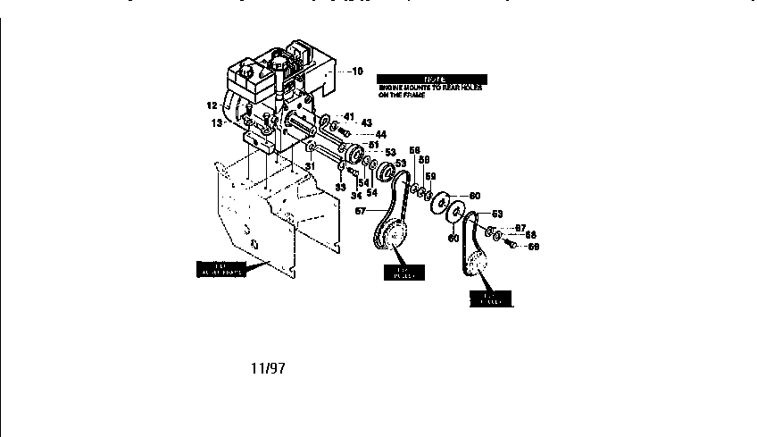 Craftsman 536886190 engine assembly diagram