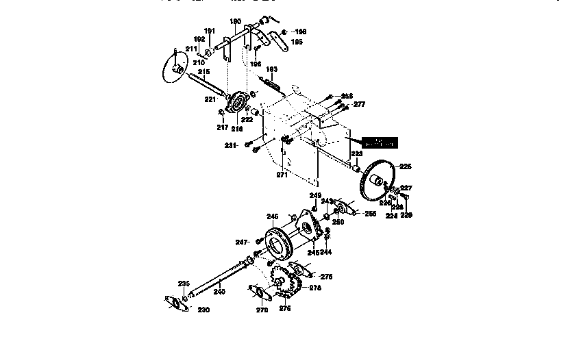 Craftsman 536886190 drive assembly diagram