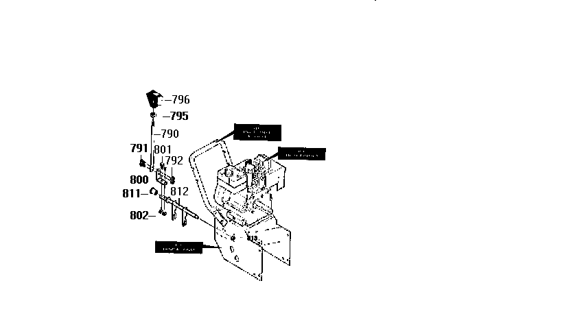Craftsman 536886190 shift yoke assembly diagram