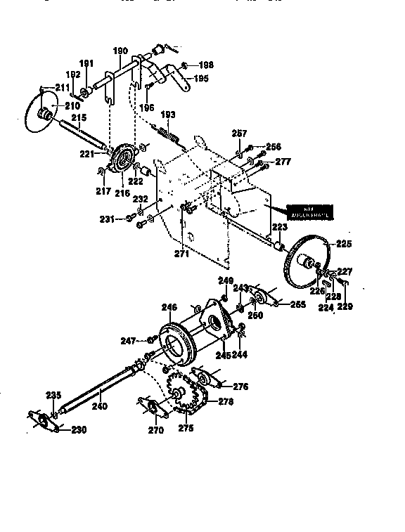 Craftsman 536888600 drive assembly diagram