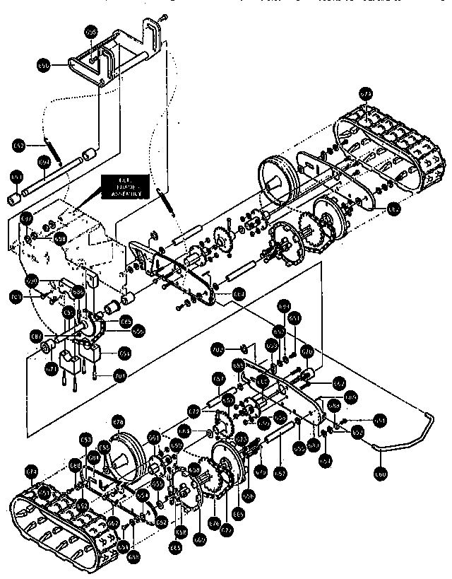 Craftsman 536888600 track assembly diagram