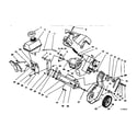 Lawn-Boy 320 (28220-8900001 & UP) engine&frame asm 28222 (elec) diagram