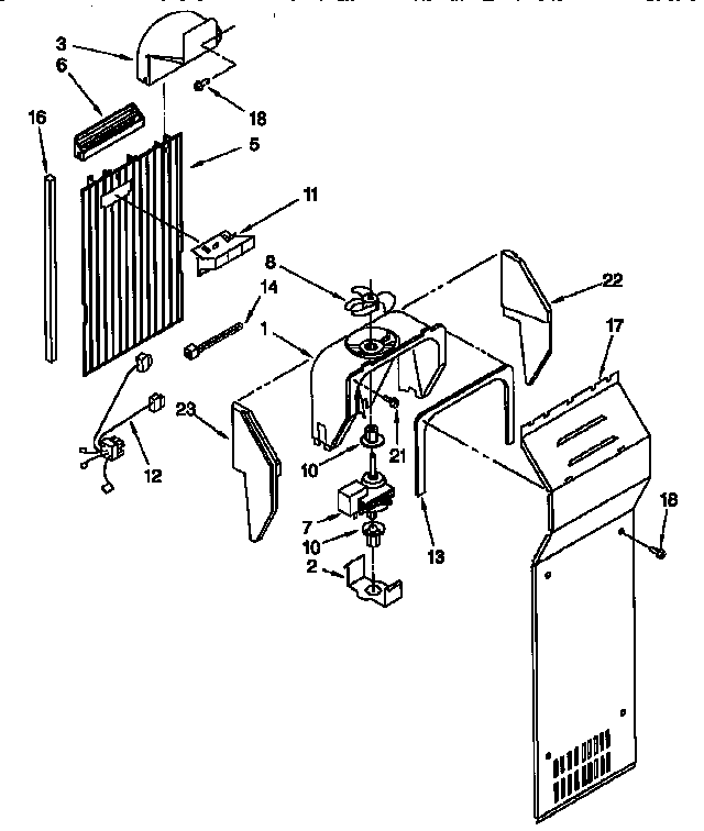 Whirlpool ED22CQXFW00 air flow diagram