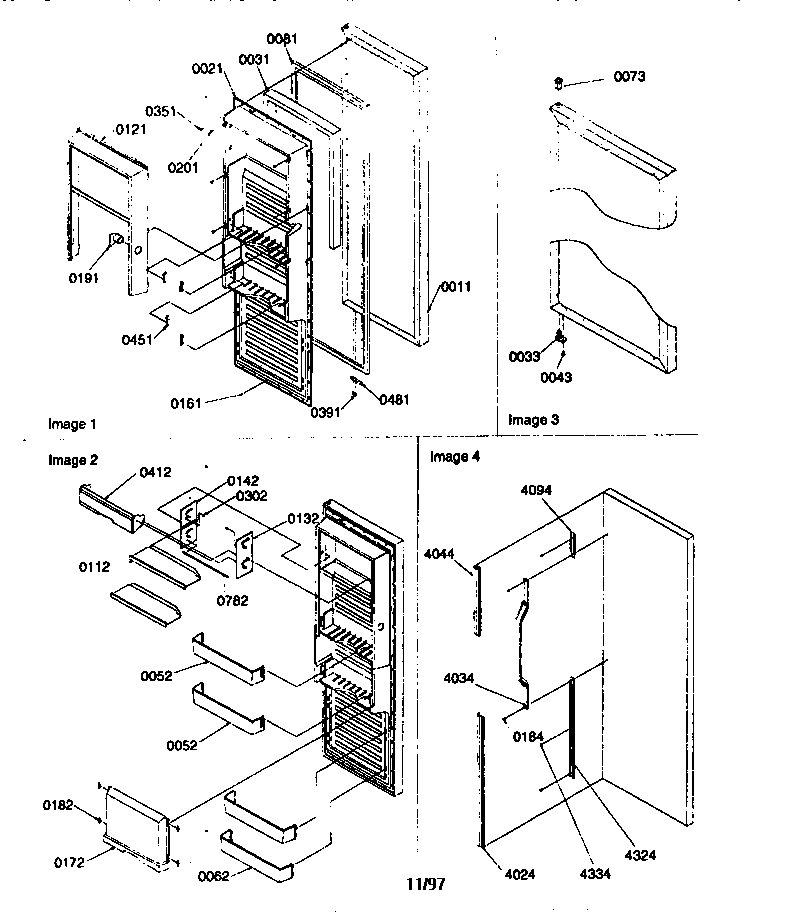 Kenmore 59657585791 refrigerator door diagram
