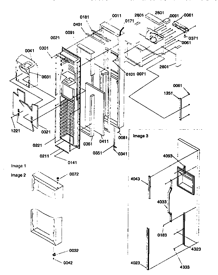Kenmore 59657585791 freezer door diagram