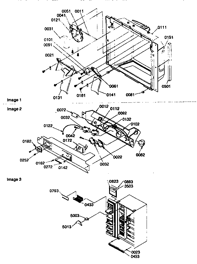 Kenmore 59657585791 ice/water cavity diagram