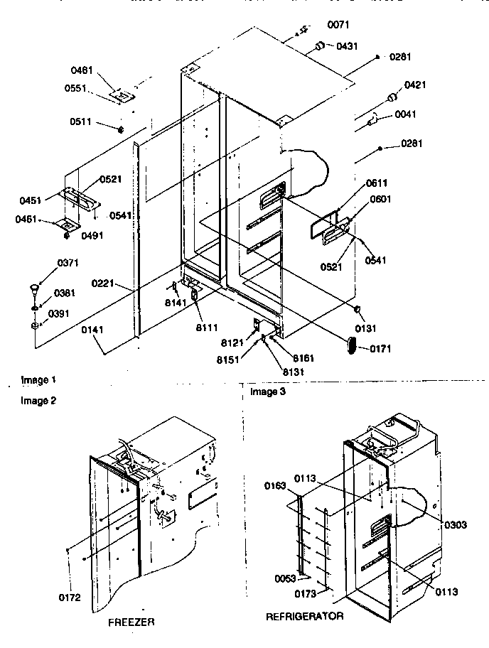Kenmore 59657585791 cabinet diagram