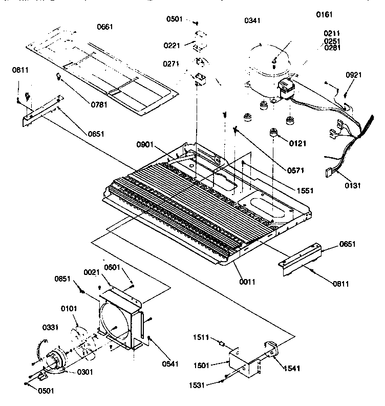 Kenmore 59657585791 machine compartment diagram
