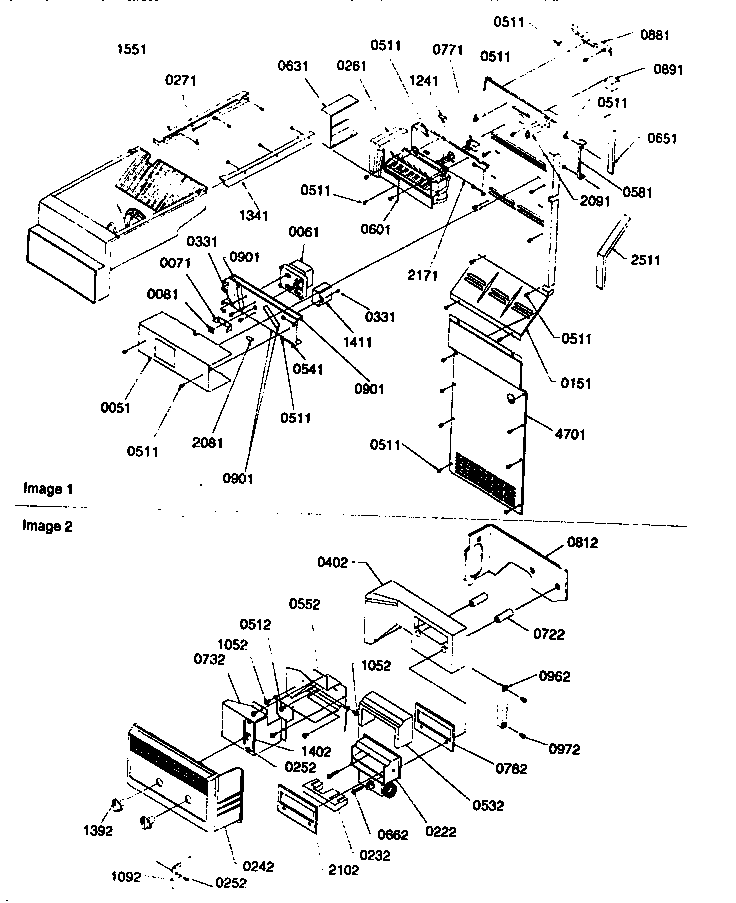 Kenmore 59657585791 ice maker/control assy diagram