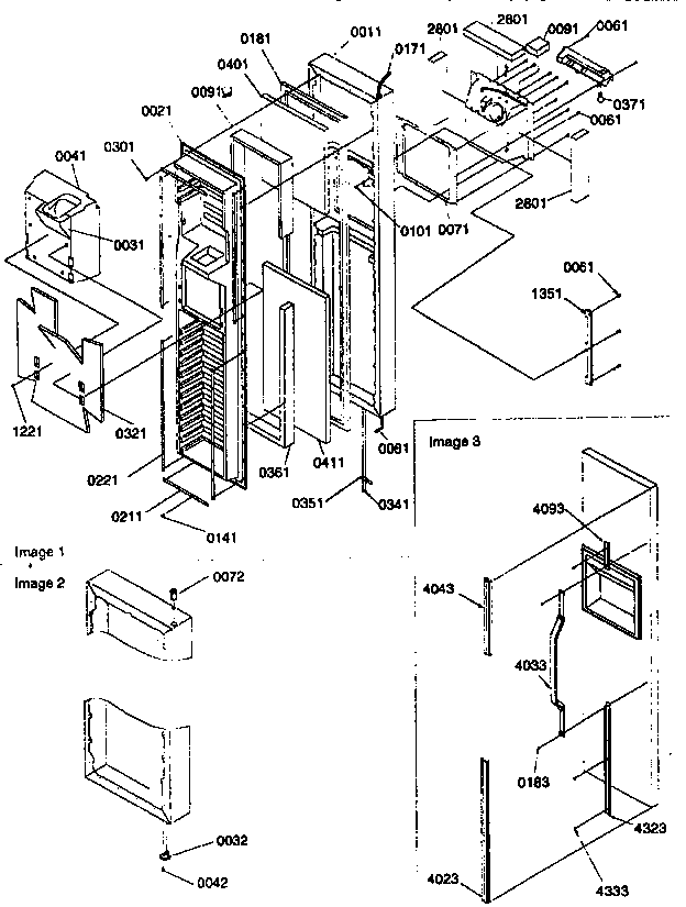 Kenmore 59657587791 freezer door diagram