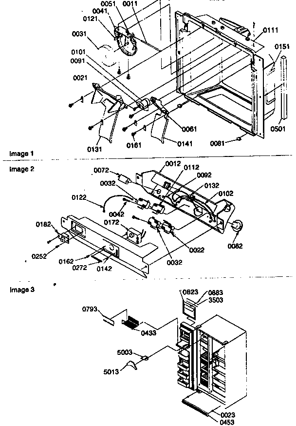 Kenmore 59657587791 ice and water cavity diagram