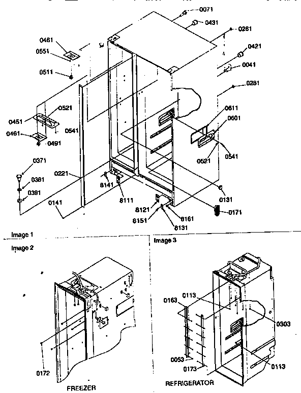 Kenmore 59657587791 cabinet diagram