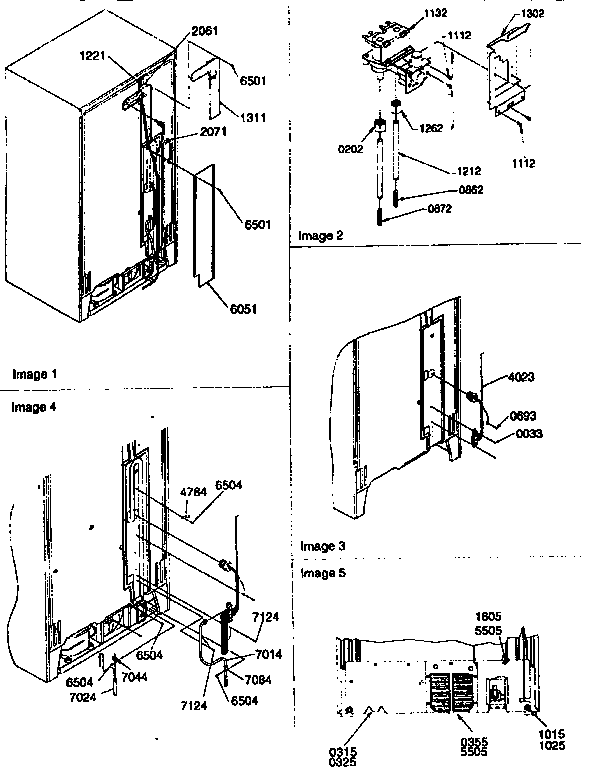 Kenmore 59657587791 cabinet back diagram