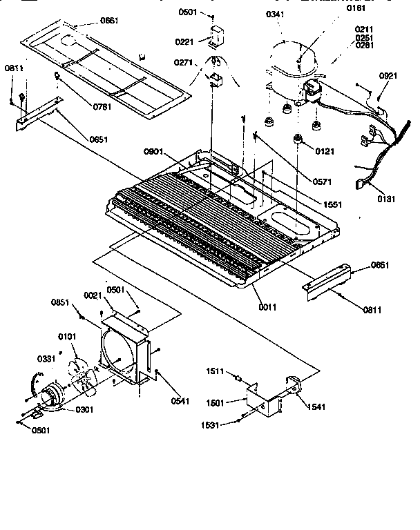 Kenmore 59657587791 machine compartment diagram