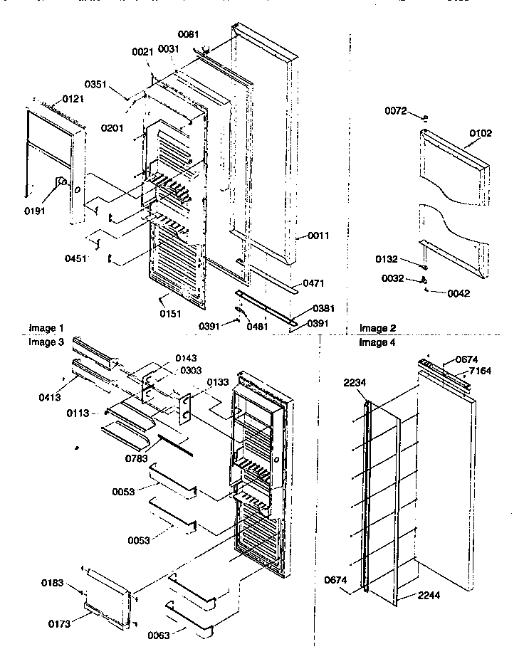Kenmore 59657089791 refrigerator door diagram