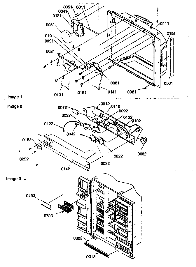 Kenmore 59657089791 ice & water cavity diagram