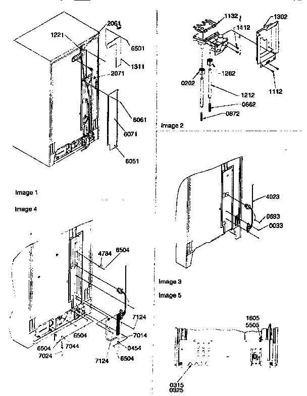 Kenmore 59657089791 cabinet back diagram