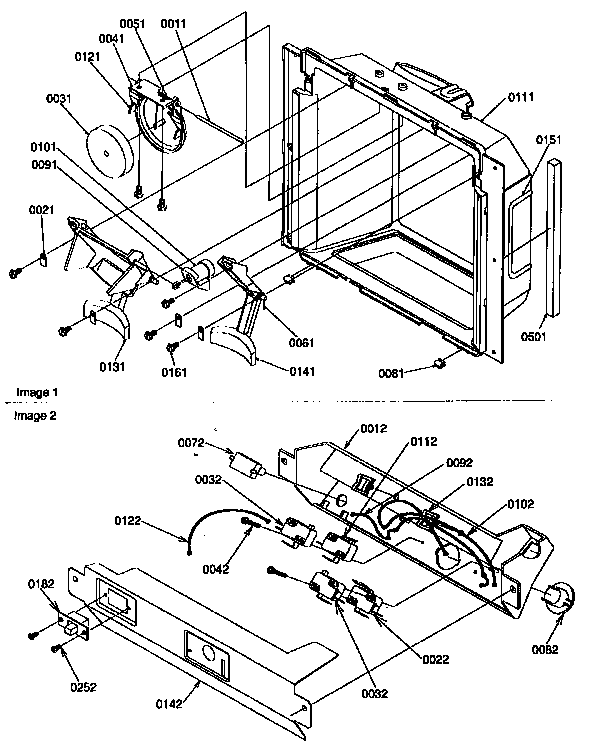 Kenmore 59657547791 ice and water cavity diagram