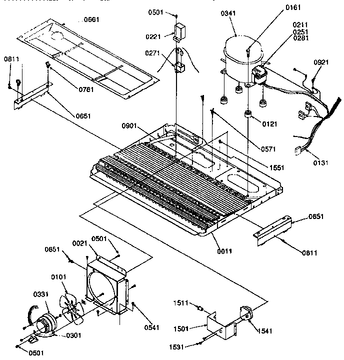 Kenmore 59657547791 machine compartment diagram
