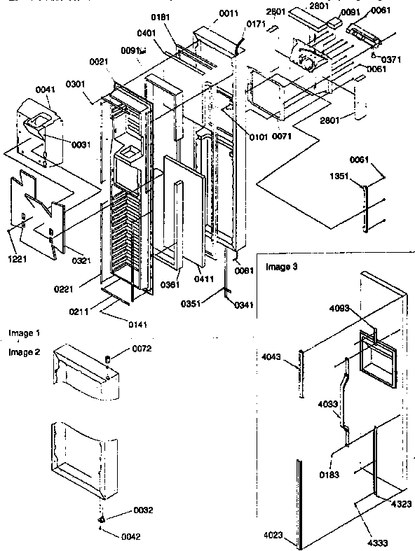 Kenmore 59657582791 freezer door diagram