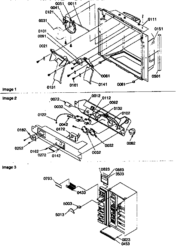 Kenmore 59657582791 ice and water cavity diagram