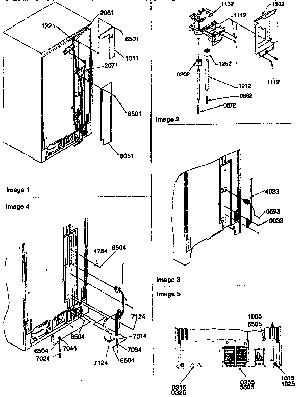 Kenmore 59657582791 cabinet back diagram