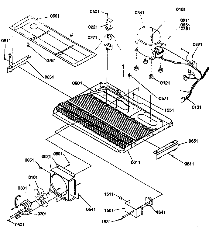 Kenmore 59657582791 machine compartment diagram