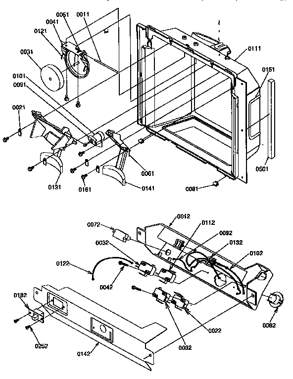 Kenmore 59657542791 ice and water cavity diagram
