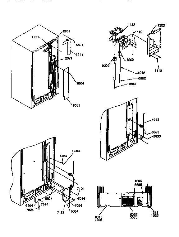 Kenmore 59657542791 cabinet diagram