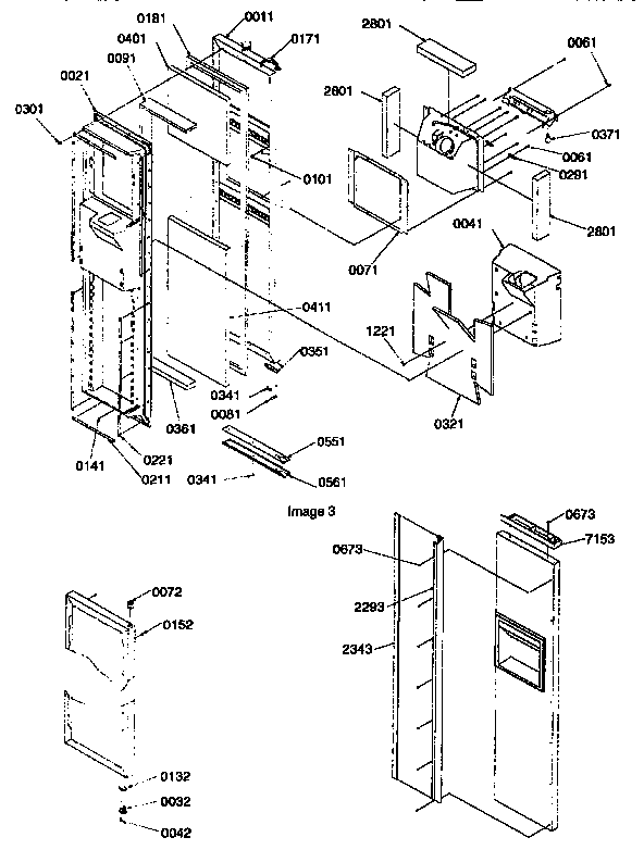 Kenmore 59657087791 freezer door diagram