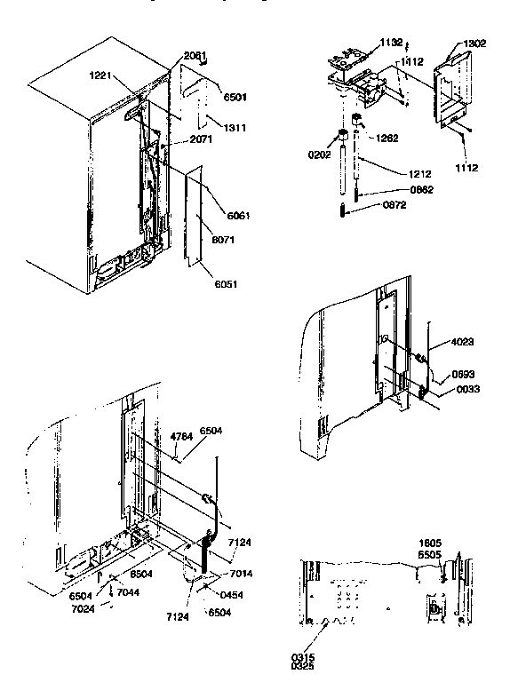 Kenmore 59657087791 cabinet back diagram