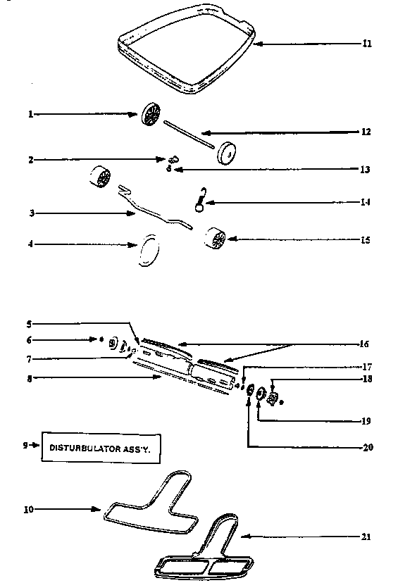 Eureka C2194B agitator diagram