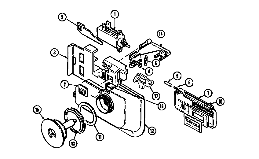 Jenn-Air DW760W-CAN rinse aid and soap dispenser diagram