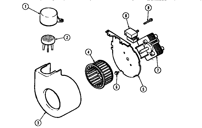 Jenn-Air DW760W-CAN blower diagram