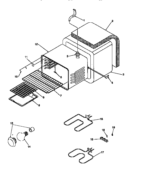 Amana ART6110LL/P1143453NLL cavity diagram