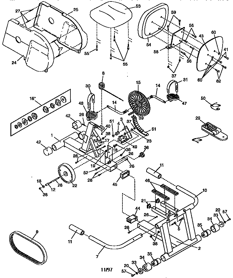 Proform PFEX70170 unit parts diagram