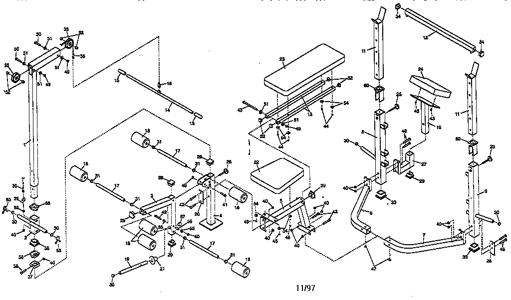 Weider 831150381 unit parts diagram
