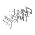 Amana ARG7600W-P1141298NW oven door diagram