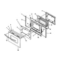 Amana ARG7600WW-P1141298NWW oven door diagram