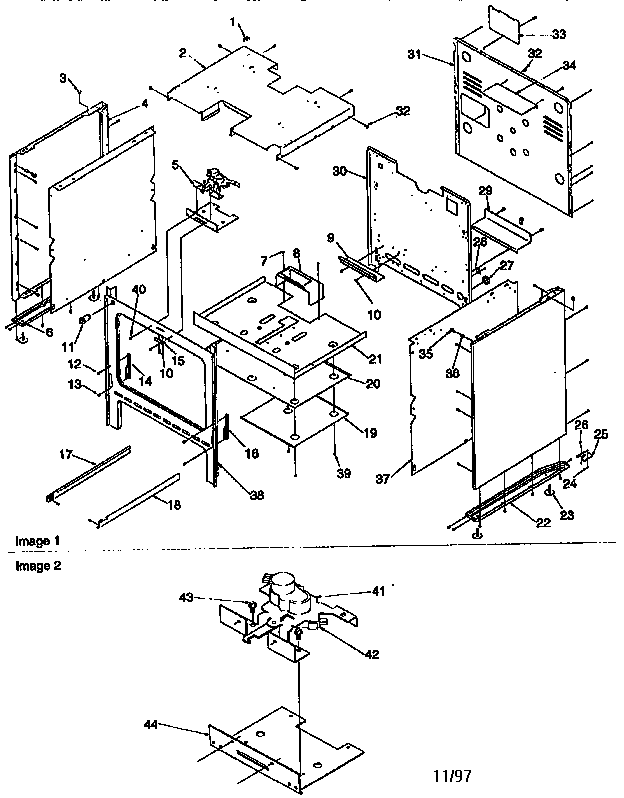 Amana ARG7600L-P1143321NL cabinet diagram