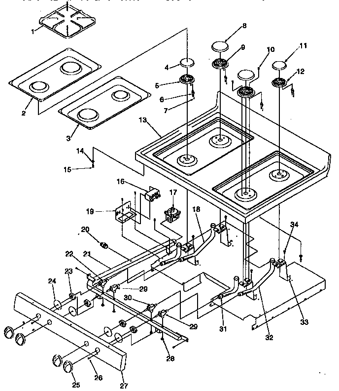 Amana ARG7600L-P1143321NL main top diagram