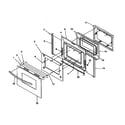 Amana ARG7600L-P1143321NL oven door diagram