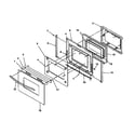 Amana ARG7600W-P1143321NW oven door diagram